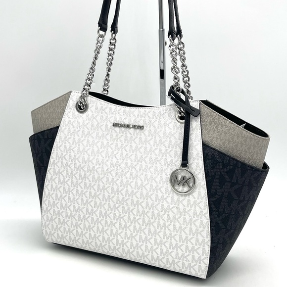 Michael Kors Large Chain Shoulder Tote Bag